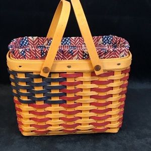 Longaberger 2002  Miniature Flag Basket